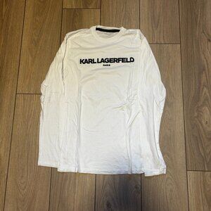 Karl Lagerfeld White Long-Sleeve
